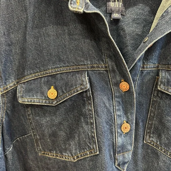 GAP Dark Blue Denim Dress - Picture 2 of 5